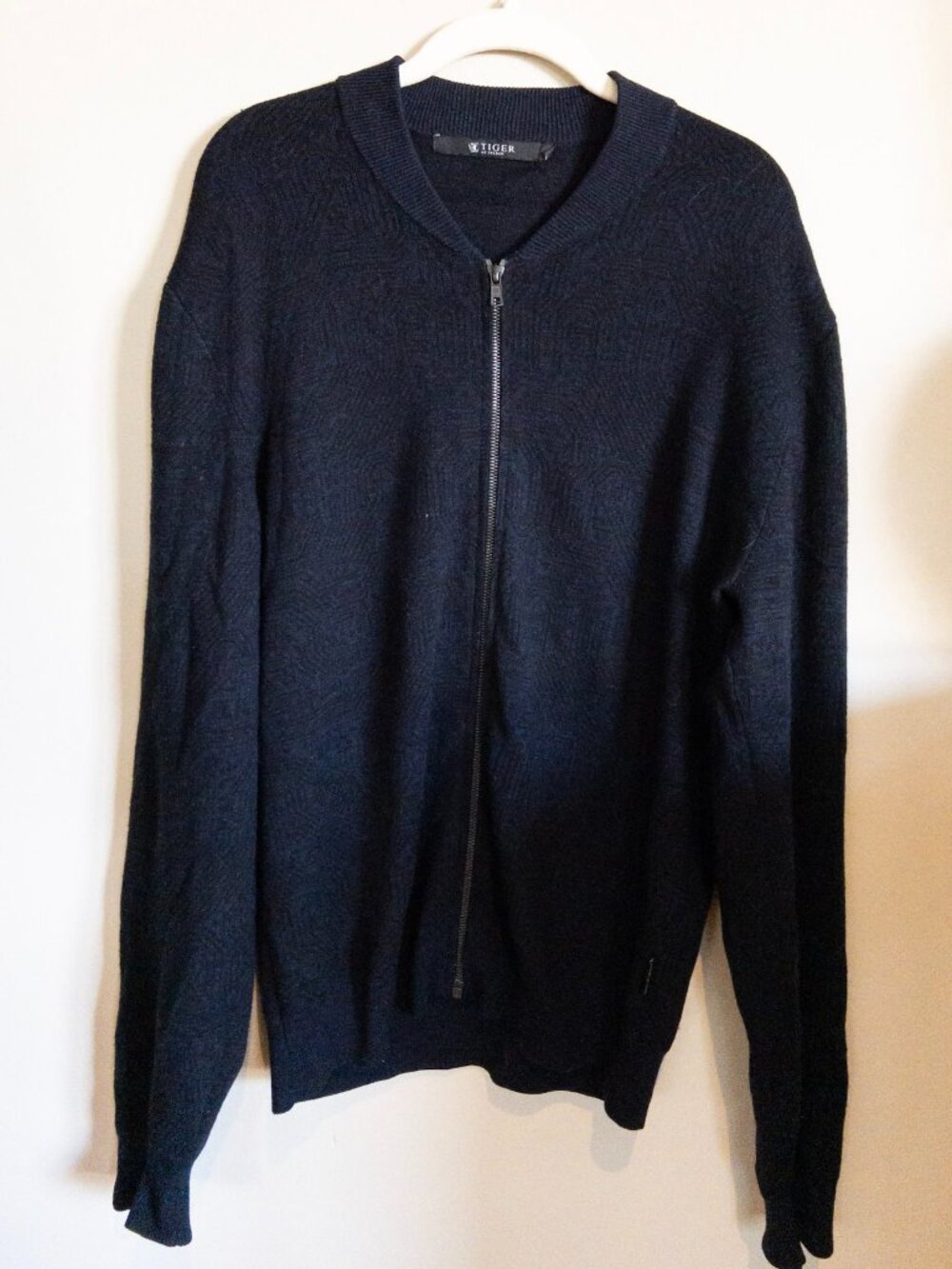Tiger of Sweden Full Zip Knit Cardigan Navy L
